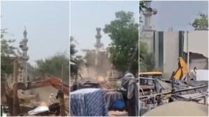 ভারতের হরিয়ানায় ৫০ বছর পুরনো মসজিদ ভেঙে দিল ফরিদাবাদ মিউনিসিপ্যাল কর্পোরেশন