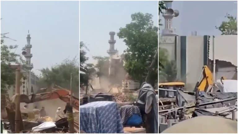 ভারতের হরিয়ানায় ৫০ বছর পুরনো মসজিদ ভেঙে দিল ফরিদাবাদ মিউনিসিপ্যাল কর্পোরেশন